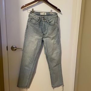aritzia denim forum arlo straight jean - us26 - $100